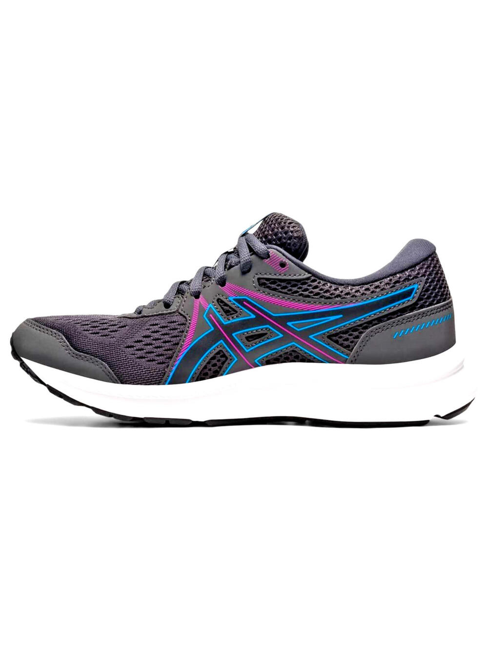ASICS Womens Gel-Contend (R) 7 Sneakers Graphite Grey Aqua Running Shoes 7.5 NEW